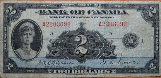 Канада 2$ 1935г. QUEEN MARY #P40 -редкость-