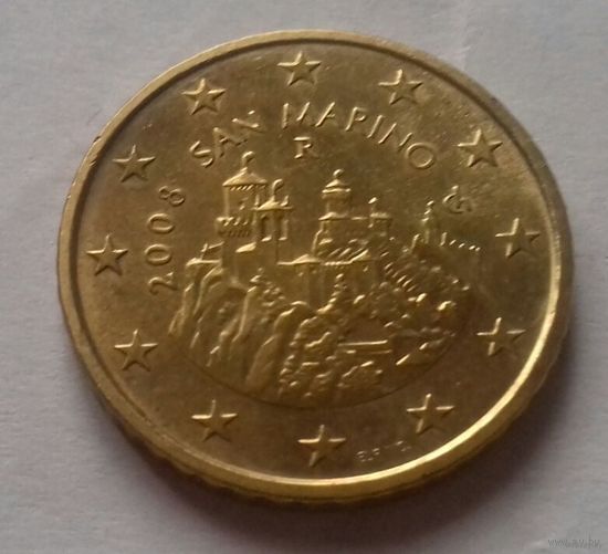 50 евроцентов, Сан-Марино 2008 г., AU