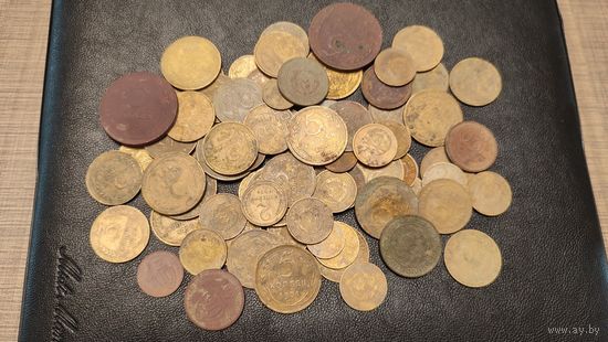 Лот монет раннего СССР,200 лотов с 1 рубля,5 дней!