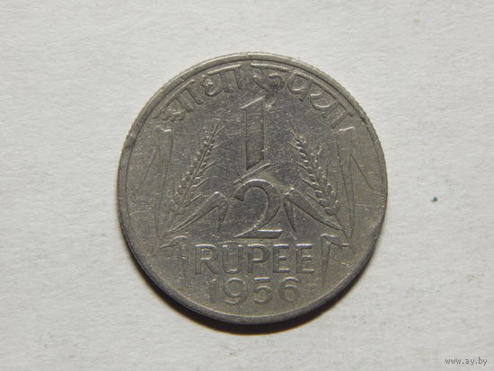 Индия 1/2 рупии 1956г