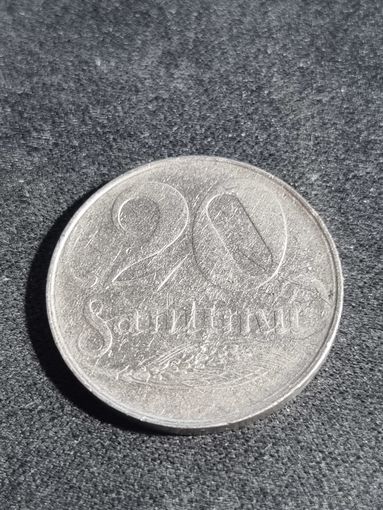Латвия 20 сантимов 1922