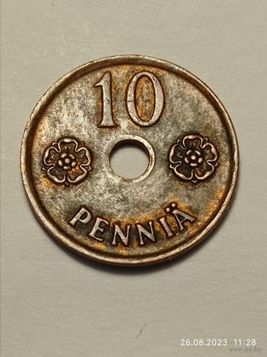 Финляндия 10 пенни 1941  Года .