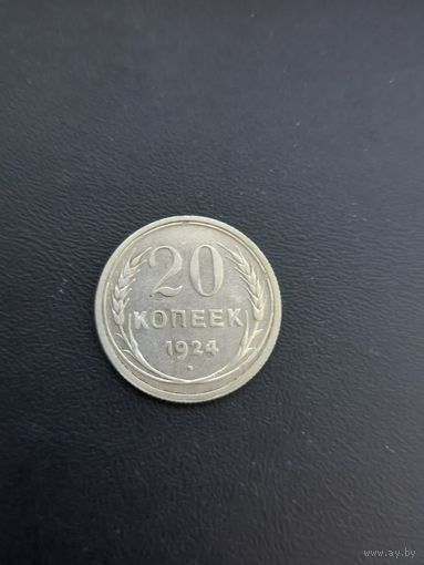 20 копеек 1924 год , серебро (52)