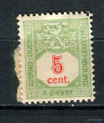 Люксембург - 1922/1935 - Цифры 5С. Portomarken - [Mi.10Ap] - 1 марка. MH.  (Лот 28Bi)