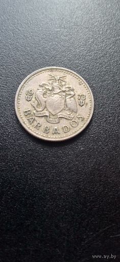 Барбадос 10 центов 1973 г. - немагнитная