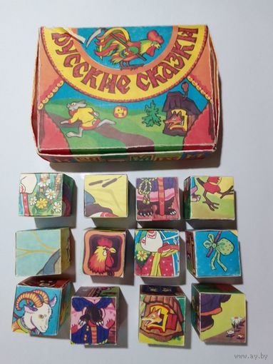 Кубики из картона "Русские сказки"