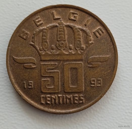 Бельгия 50 сантимов 1993