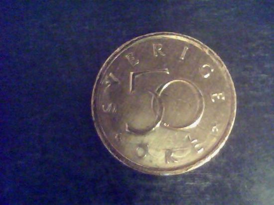 Монеты. Швеция 50 Эре 2005.
