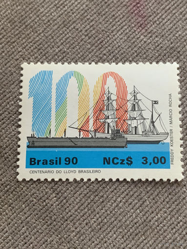 Бразилия 1990. 100 летие военного флота Бразилии