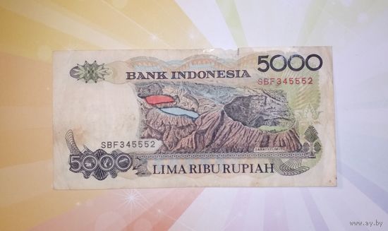 Индонезия 5000 рупий 1992г.