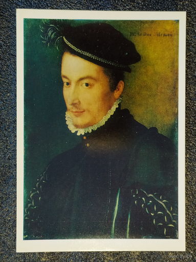 Открытка Франсуа Клуэ (?). Около 1520 – 1572. Портрет герцога Алансонского (?). Французская живопись XV – начала XVII в. Государственный Эрмитаж.