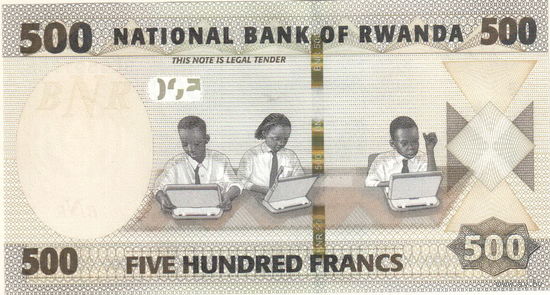Руанда 500 франк 2019