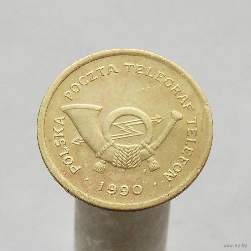 Польский телефонный жетон 1990 С десять тарифных единиц