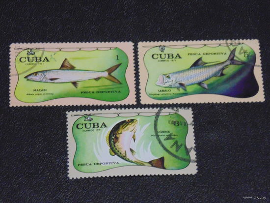 Куба 1971 г. Морская фауна.