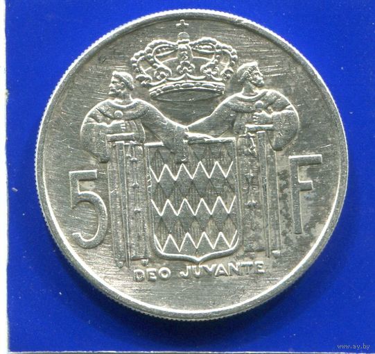 Монако 5 франков 1966 , серебро