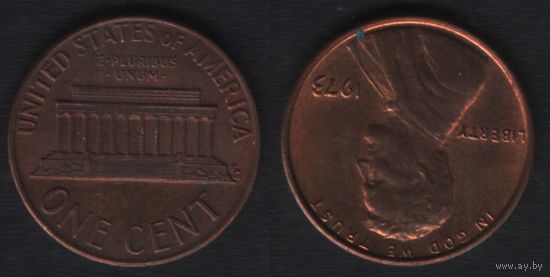 США km201 1 цент 1973 год (-) (f
