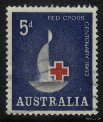 Австралия 1963 Mi# 325 100-летие Красного Креста. Гашеная (AU06)