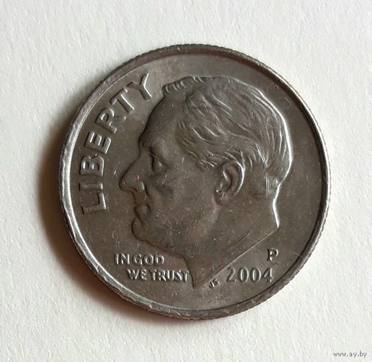 США. 10 центов 2004 "Р".