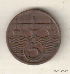 Чехословакия 5 геллер 1938