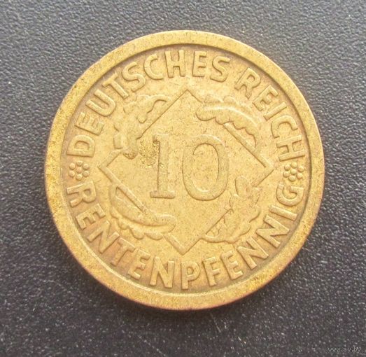 Германия - Веймарская республика 10 рейхспфеннигов 1924 J