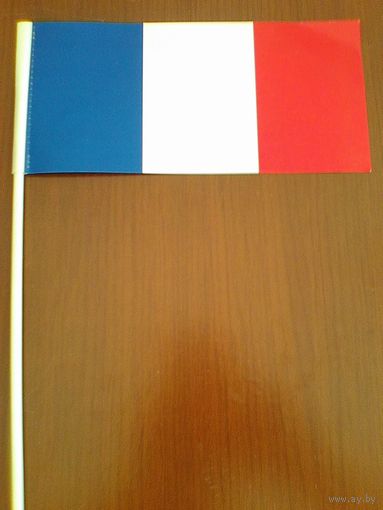 Флажок Франции - Размеры 10/20 см.