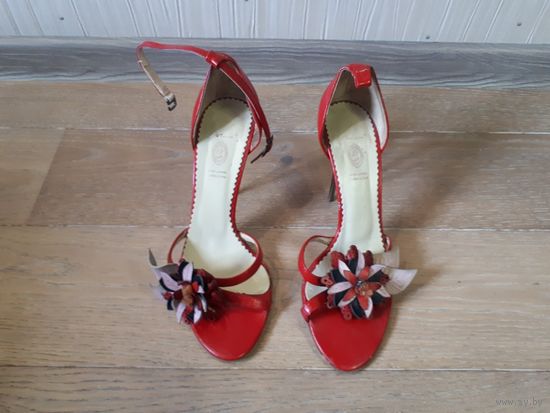 Босоножки, туфли, размер 36, красные. Polivi. Италия.