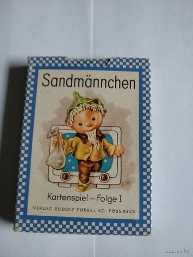 Детская карточная игра:Sandmannchen.Kartenspiel-Folge I.Verlag Rudolf Forkel KG.POSSNECK.25шт.1965.