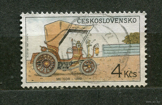 Старинный автомобиль. Чехословакия. 1988