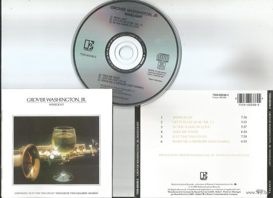 GROVER WASHINGTON JR - Winelight (GERMANY аудио CD 1980)