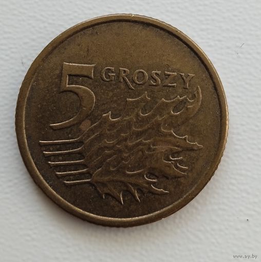 Польша 5 грошей 2005