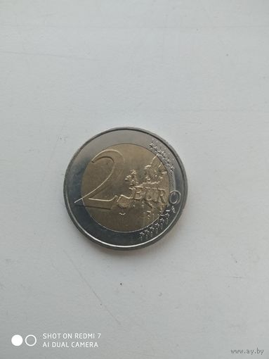 2 евро Франция 2017 год , 100 со дня смерти Огюста Родена