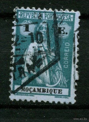 Португальские колонии - Мозамбик - 1913 - Жница 1E. (перф. 12:11 1/2) - [Mi.168xC] - 1 марка. Гашеная.  (Лот 120BE)