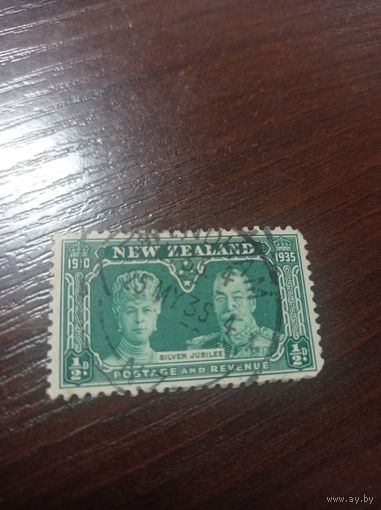 Новая Зеландия 1935 года. Серебряный юбилей королевской четы.