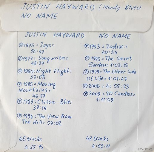 CD MP3 дискография Justin HAYWARD, NO NAME - 2 CD