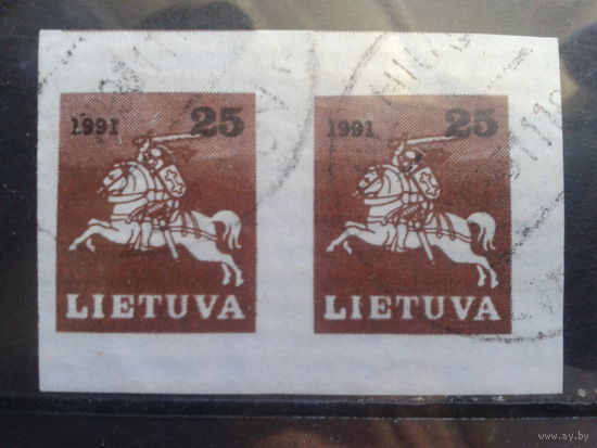 Литва 1991 Стандарт, погоня 25, пара