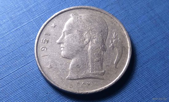 1 франк 1951 BELGIQUE. Бельгия.