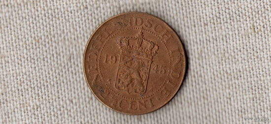 Нидерландская Голландская Индия 2 1/2 / 2,5 цента 1945 //(D)