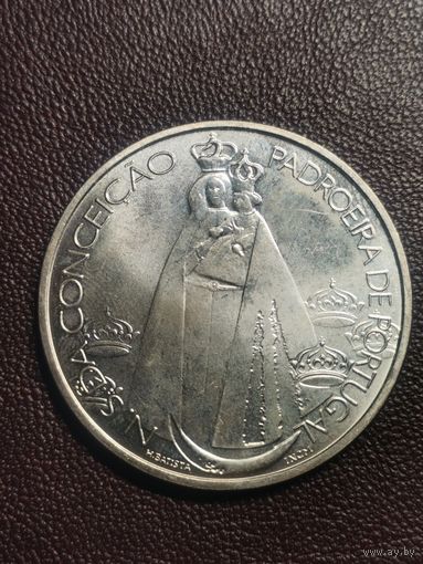 1000 эскудо Португалия, Серебро, Штемпельный блеск! Дева Мария-Покровительница Португалии.