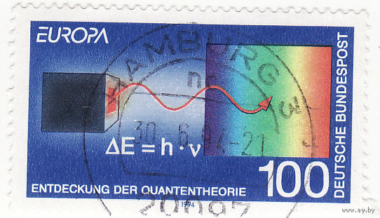 Излучение от черного тела и формула (квантовый файл Макса Планка 1994 год