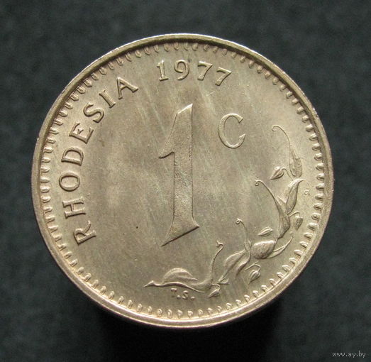 Родезия 1 цент 1977 ТОРГ уместен распродажа коллекции