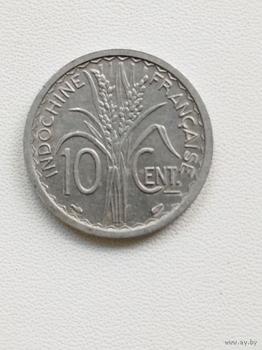 Французский Индокитай 10 сантимов 1945 год