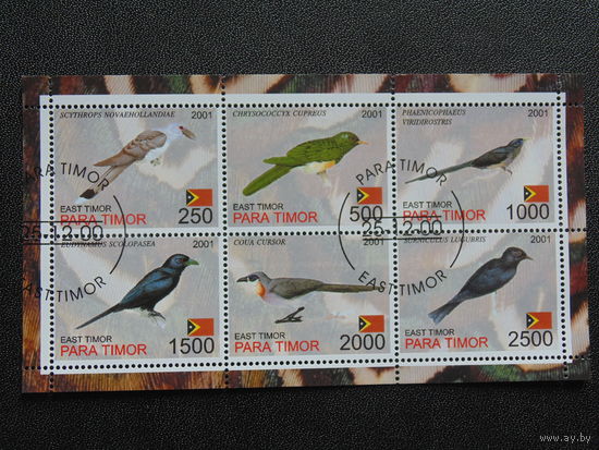 Восточный Тимор 2001 г. Фауна. Птицы.