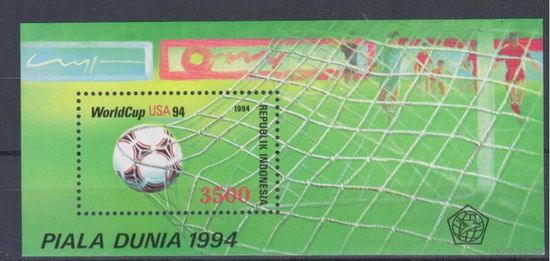 [1627] Индонезия 1994. Спорт.Футбол.Чемпионат мира. БЛОК.