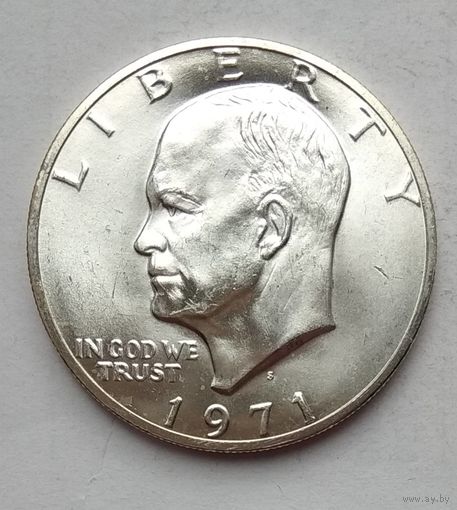 США 1 доллар 1971 г. Эйзенхауэр. Серебряный доллар