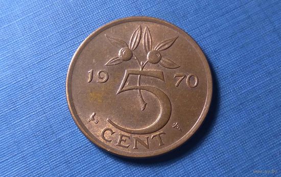 5 центов 1970. Нидерланды.