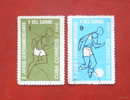 Куба. Спорт. ( 2 марки ) 1966 года.
