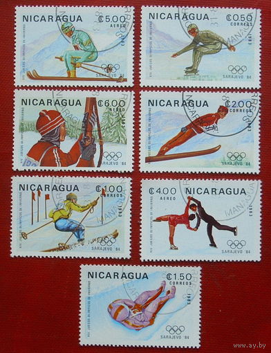Никарагуа. Спорт. ( 7 марок ) 1983 года. 8-10.
