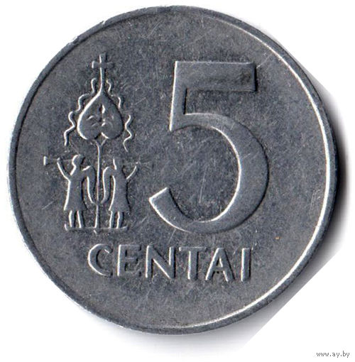 Литва. 5 центов. 1991 г.
