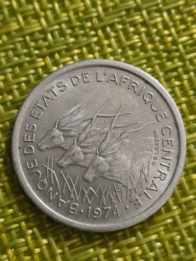 Центрально Африканские Штаты 1 франк 1974 г