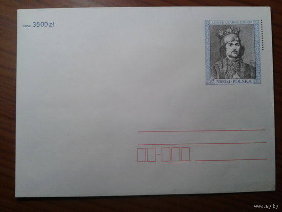 Польша 1994 конверт с ОМ герцог Лезек Чорный 13 век